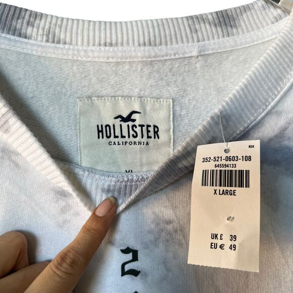 NWT Dixie D'Amelio x Hollister Collab Tie-Dye Long Sleeve Sweatshirt XL - Picture 8 of 10